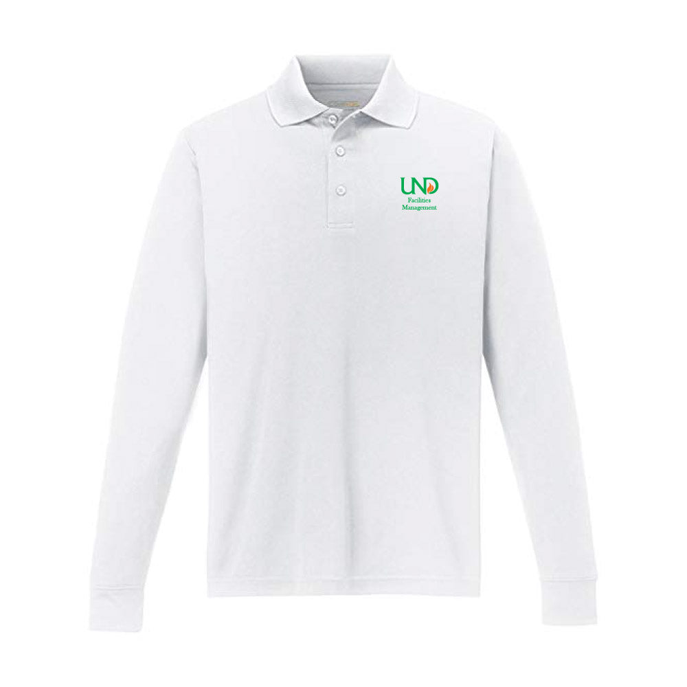 UNDFMS. Tall Pinnacle Performance Long Sleeve Piqué Polo