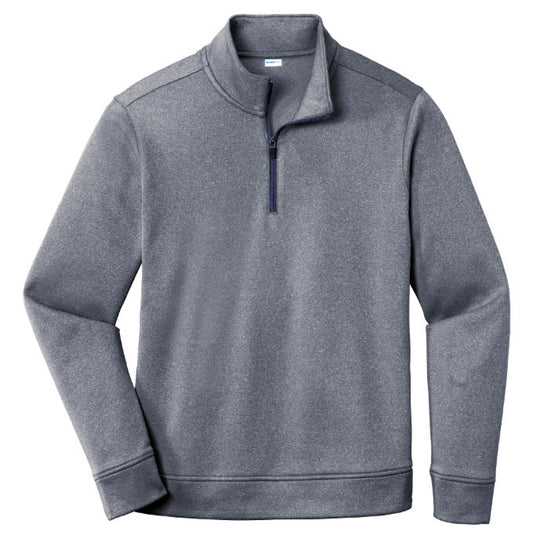 MPM107. PosiCharge® Heather Fleece 1/4-Zip Pullover