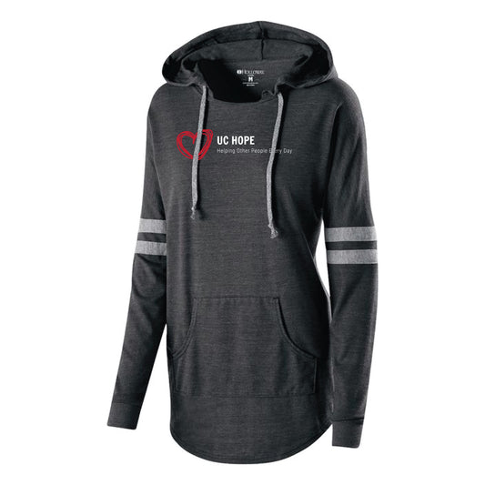 UCH200. Ladies Low Key Hooded Pullover