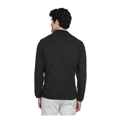 UNDFMS. UltraClub Long Sleeve Classic Piqué Polo