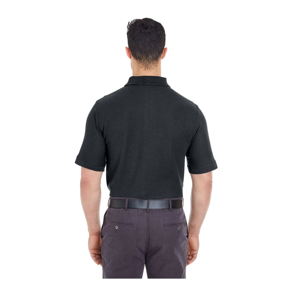 UNDFMS. UltraClub Platinum Honeycomb Piqué Polo