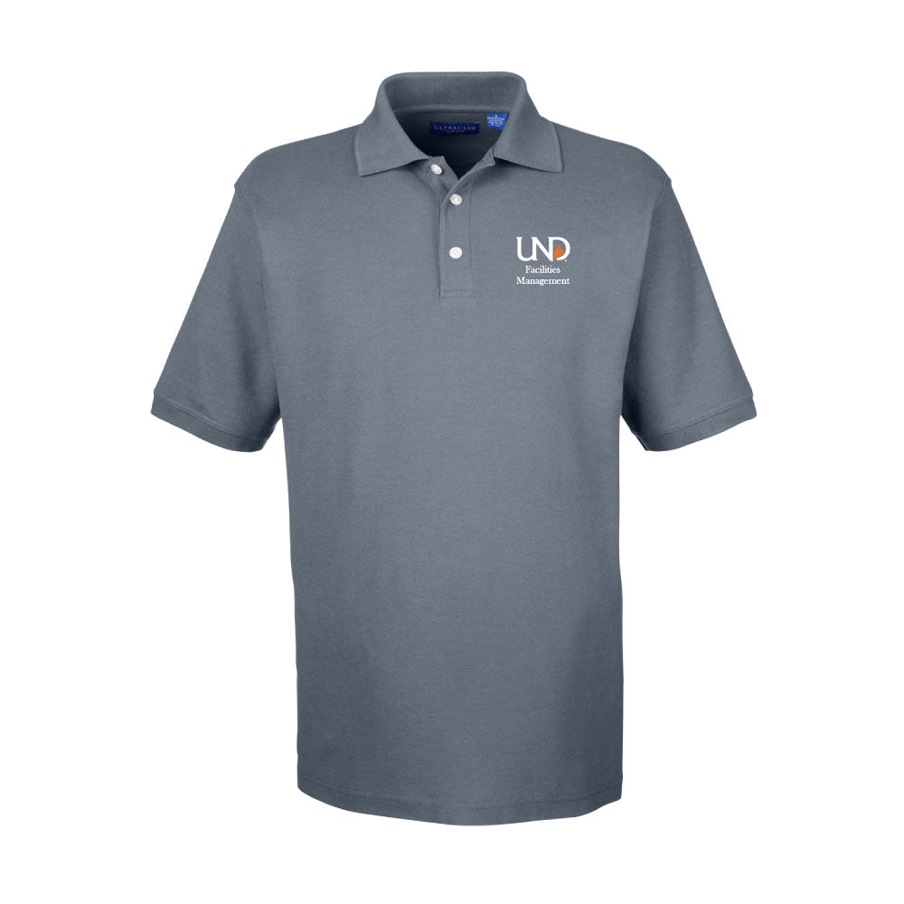 UNDFMS. UltraClub Platinum Honeycomb Piqué Polo