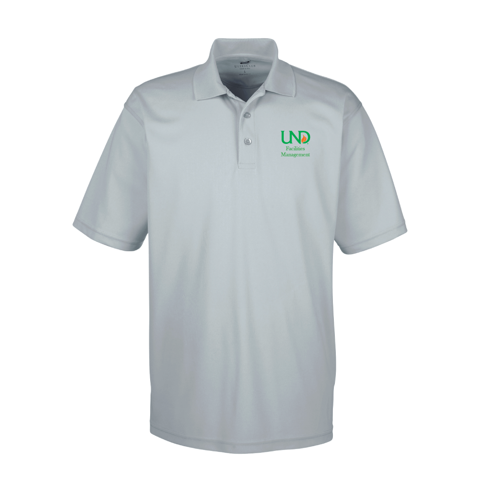 UNDFMS. UltraClub Men's Tall Cool & Dry Mesh Piqué Polo