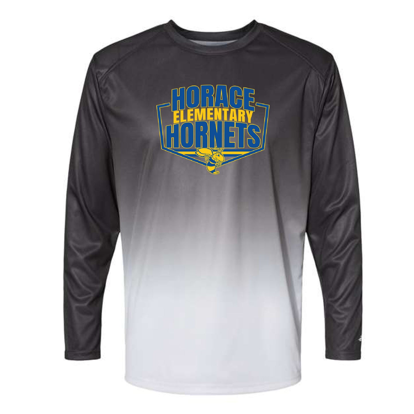 HE113. Youth Badger Ombre Long Sleeve T-Shirt