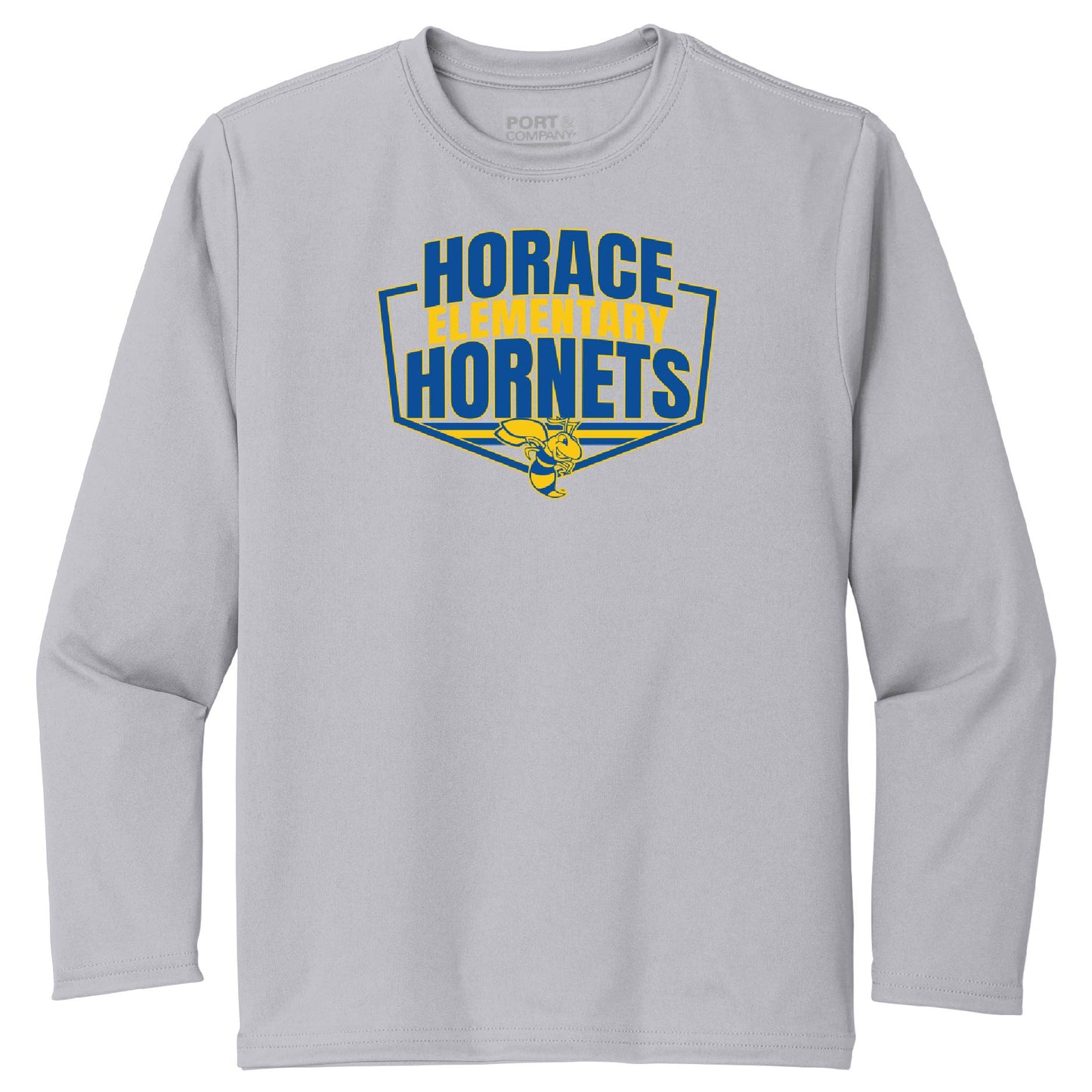 HE114. Unisex Youth Port & Company® Long Sleeve Performance Tee