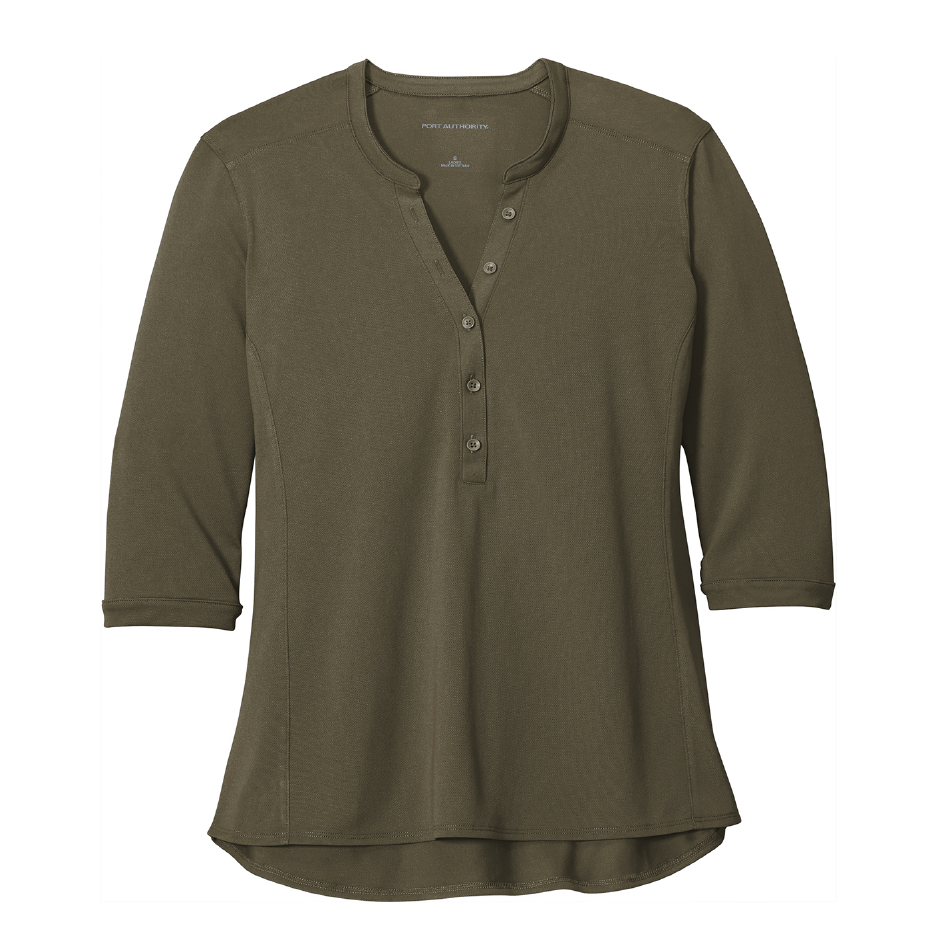 EAPC120. Port Authority ® Ladies UV Choice Pique Henley