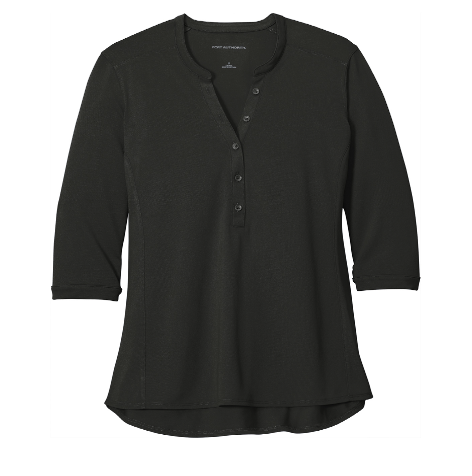 EAPC120. Port Authority ® Ladies UV Choice Pique Henley