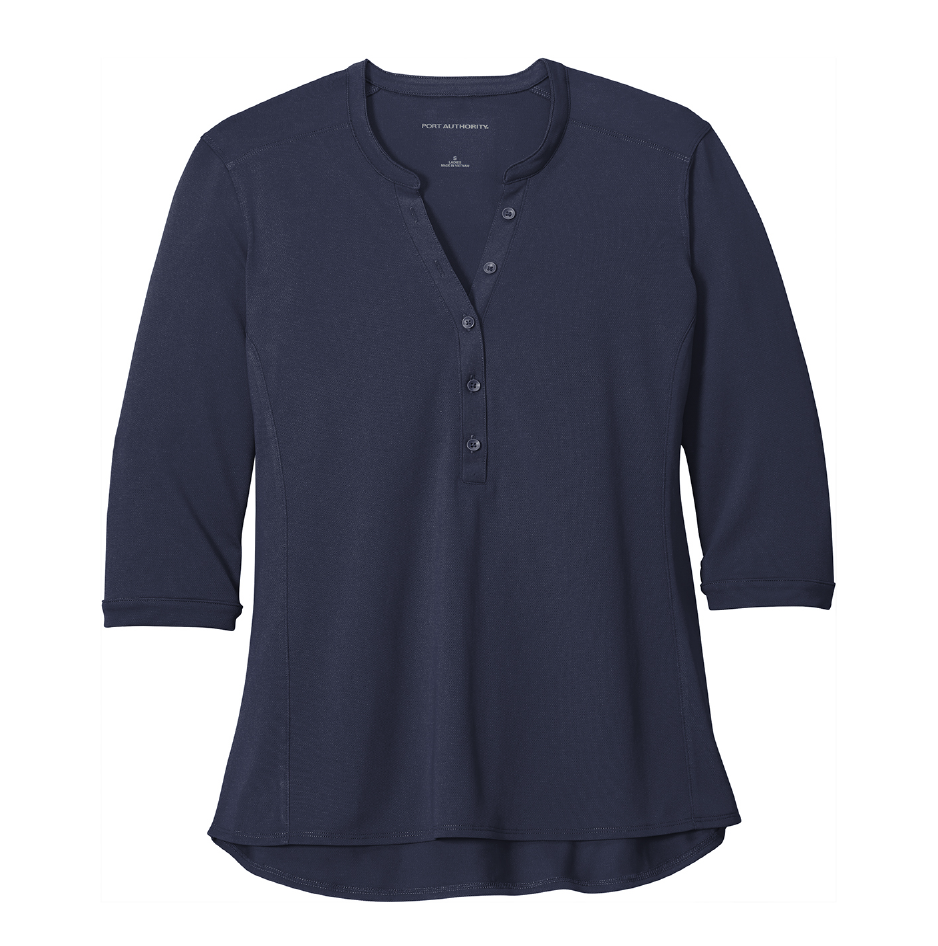 EAPC120. Port Authority ® Ladies UV Choice Pique Henley
