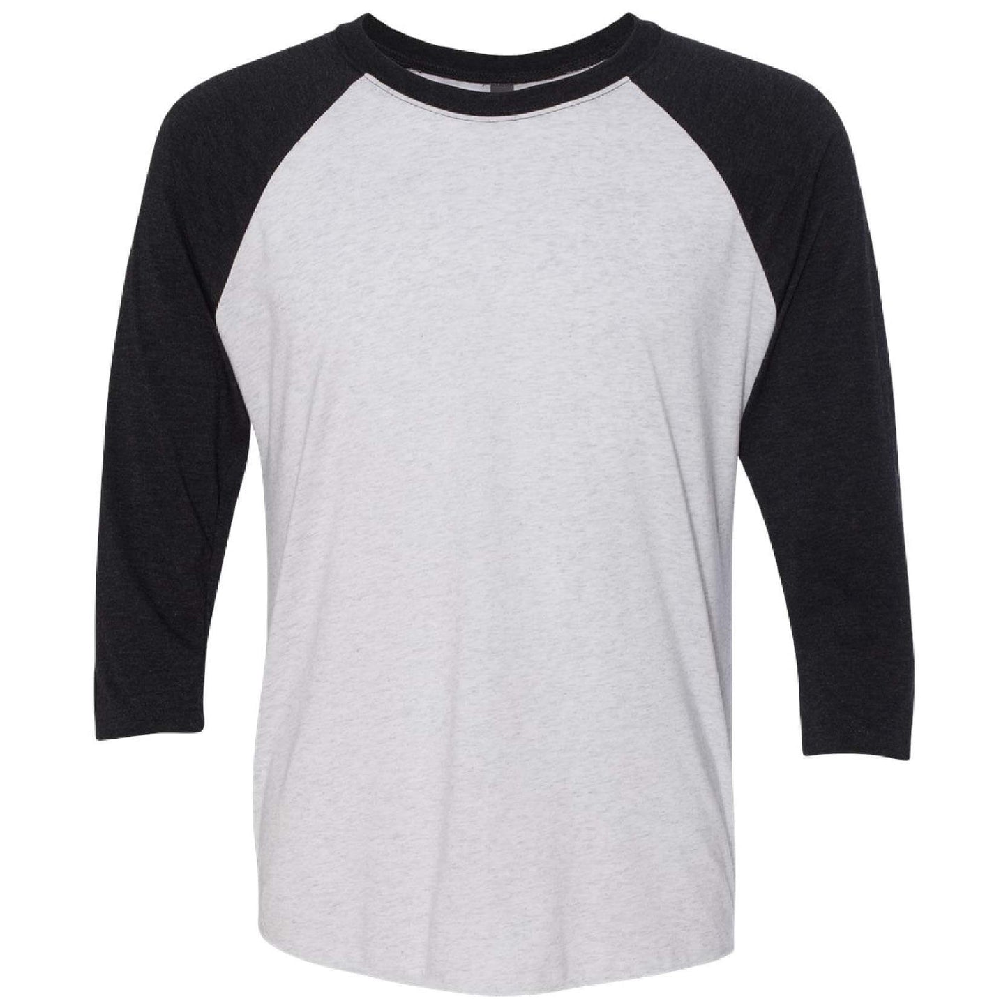 KM105. Unisex Tri-Blend ¾-Sleeve Baseball Raglan