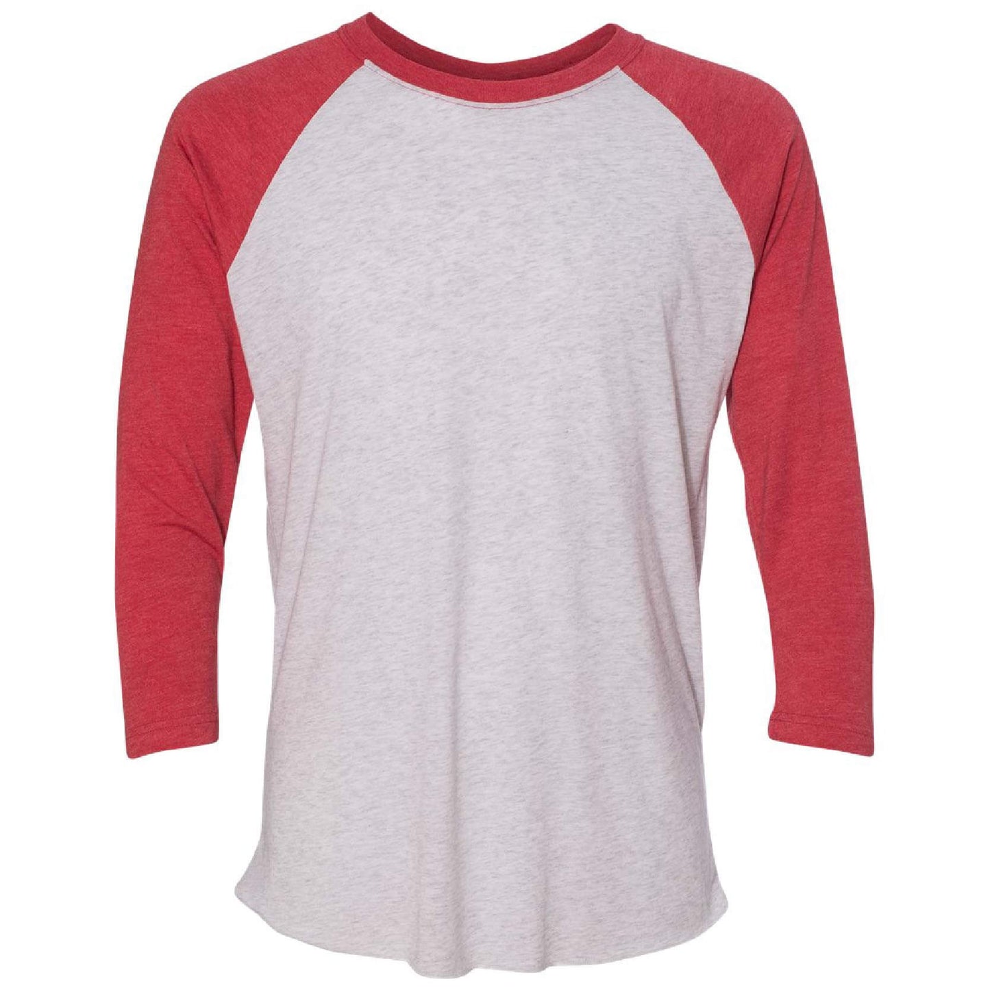 KM105. Unisex Tri-Blend ¾-Sleeve Baseball Raglan