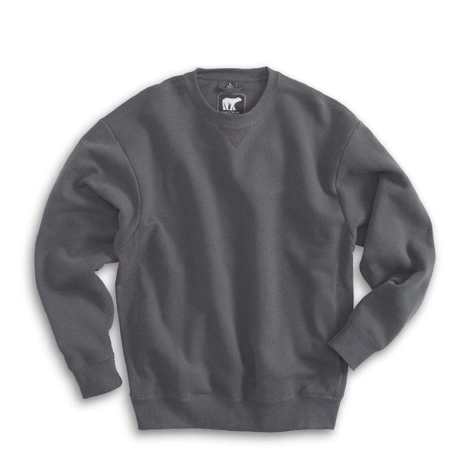 TRCN306. White Bear Heavyweight Crewneck