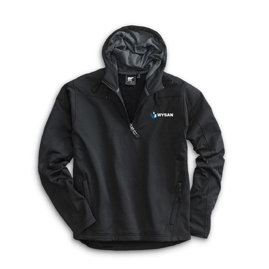 WYS303. White Bear Performance Hoodie