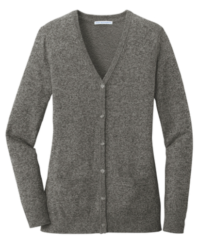 VFSC107. Women's Port Authority® Marled Cardigan Sweater
