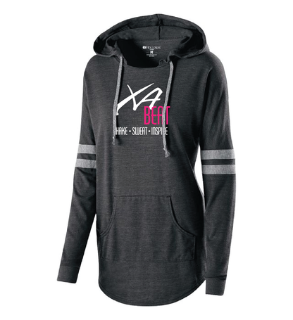 XA209. LADIES HOODED LOW KEY PULLOVER