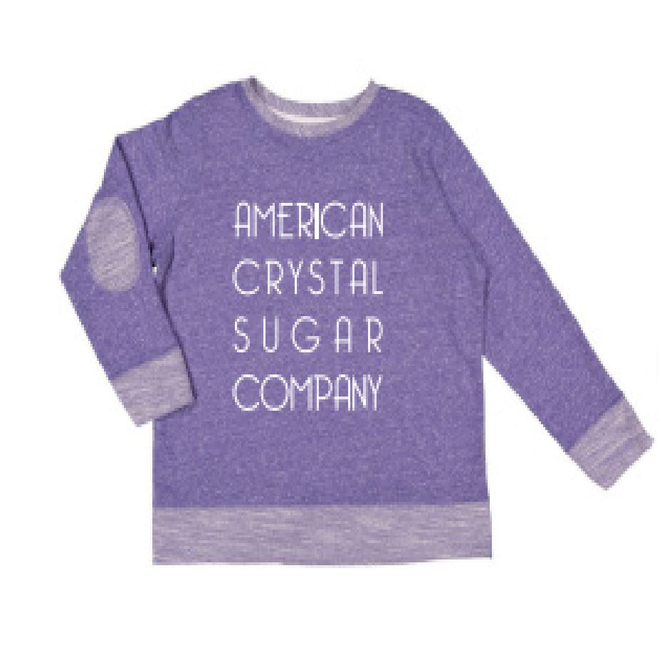 ACS412. Youth Melange Crewneck Sweatshirt