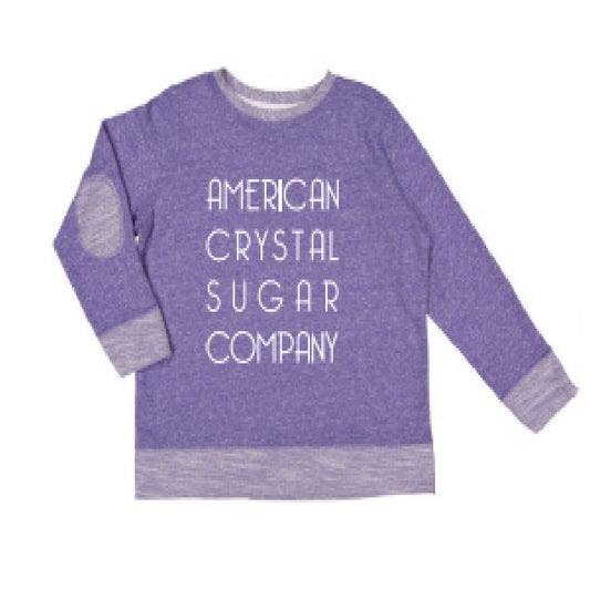 ACS412. Youth Melange Crewneck Sweatshirt