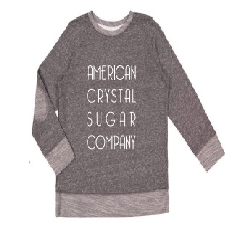 ACS412. Youth Melange Crewneck Sweatshirt