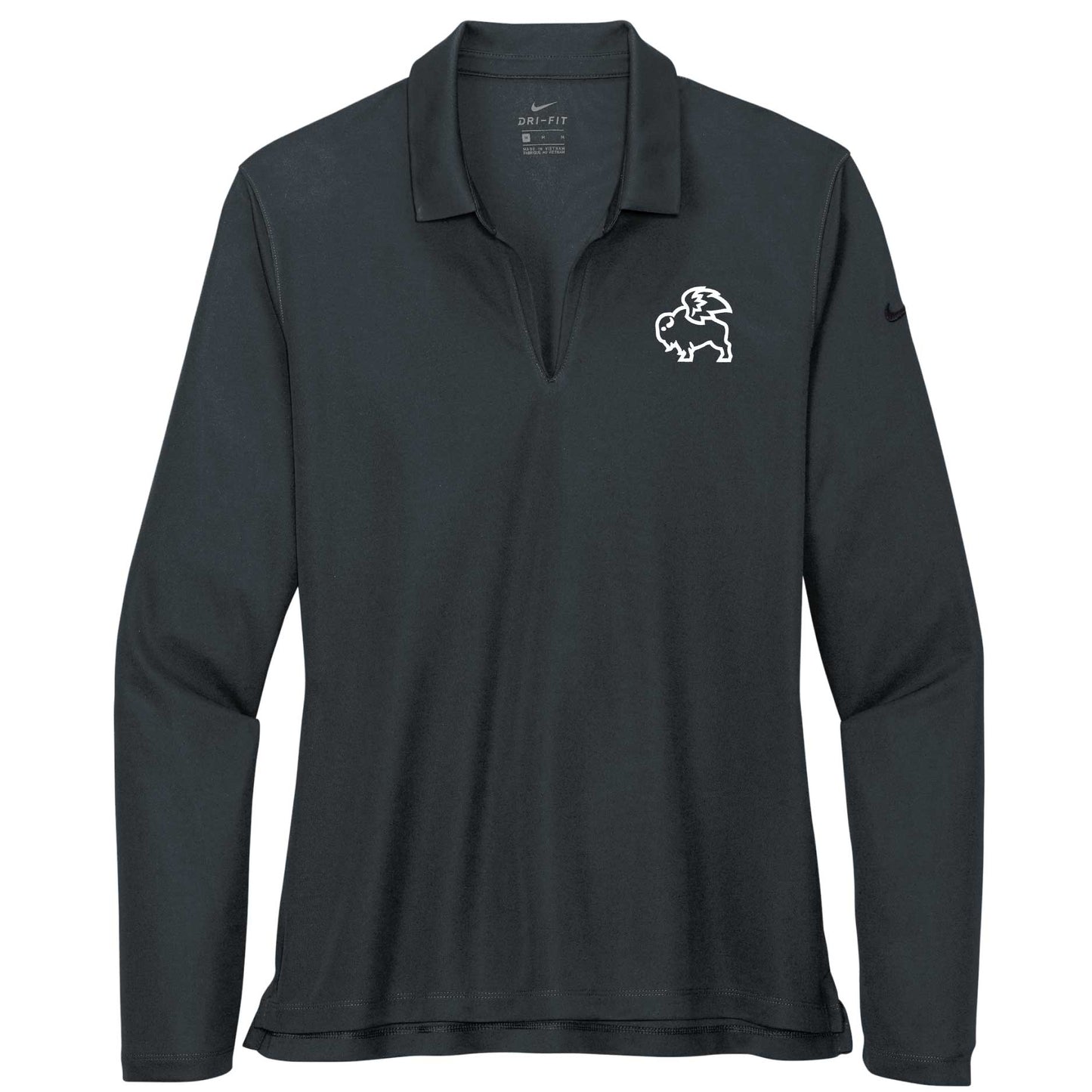 BWW227. Nike Ladies Dri-FIT Micro Pique 2.0 Long Sleeve Polo