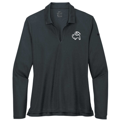 BWW227. Nike Ladies Dri-FIT Micro Pique 2.0 Long Sleeve Polo