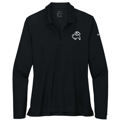 BWW227. Nike Ladies Dri-FIT Micro Pique 2.0 Long Sleeve Polo