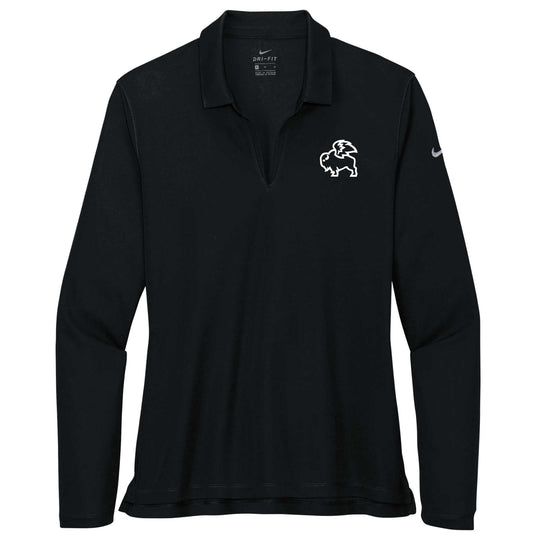 BWW227. Nike Ladies Dri-FIT Micro Pique 2.0 Long Sleeve Polo