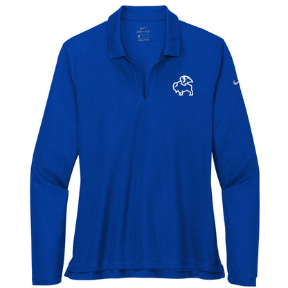 BWW227. Nike Ladies Dri-FIT Micro Pique 2.0 Long Sleeve Polo