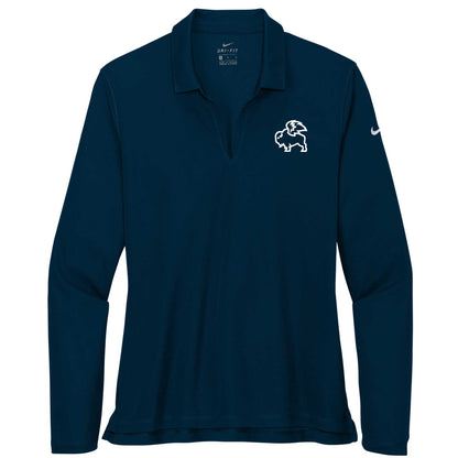 BWW227. Nike Ladies Dri-FIT Micro Pique 2.0 Long Sleeve Polo