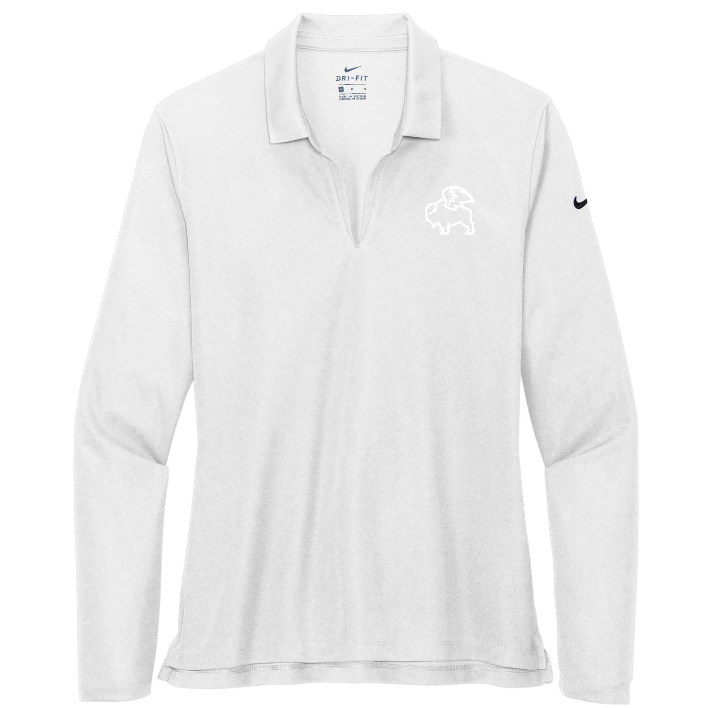 BWW227. Nike Ladies Dri-FIT Micro Pique 2.0 Long Sleeve Polo