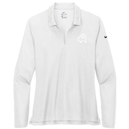 BWW227. Nike Ladies Dri-FIT Micro Pique 2.0 Long Sleeve Polo