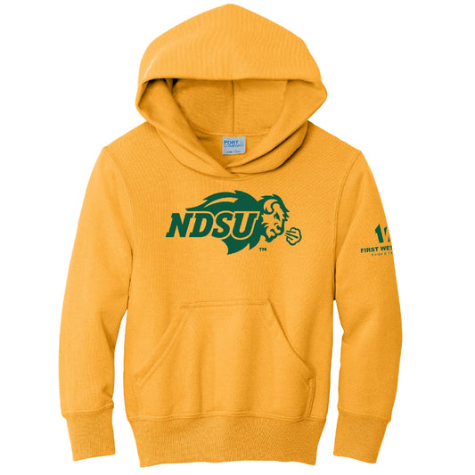 NDSUFW401. Port & Company® Youth Core Fleece Pullover Hooded Sweatshirt